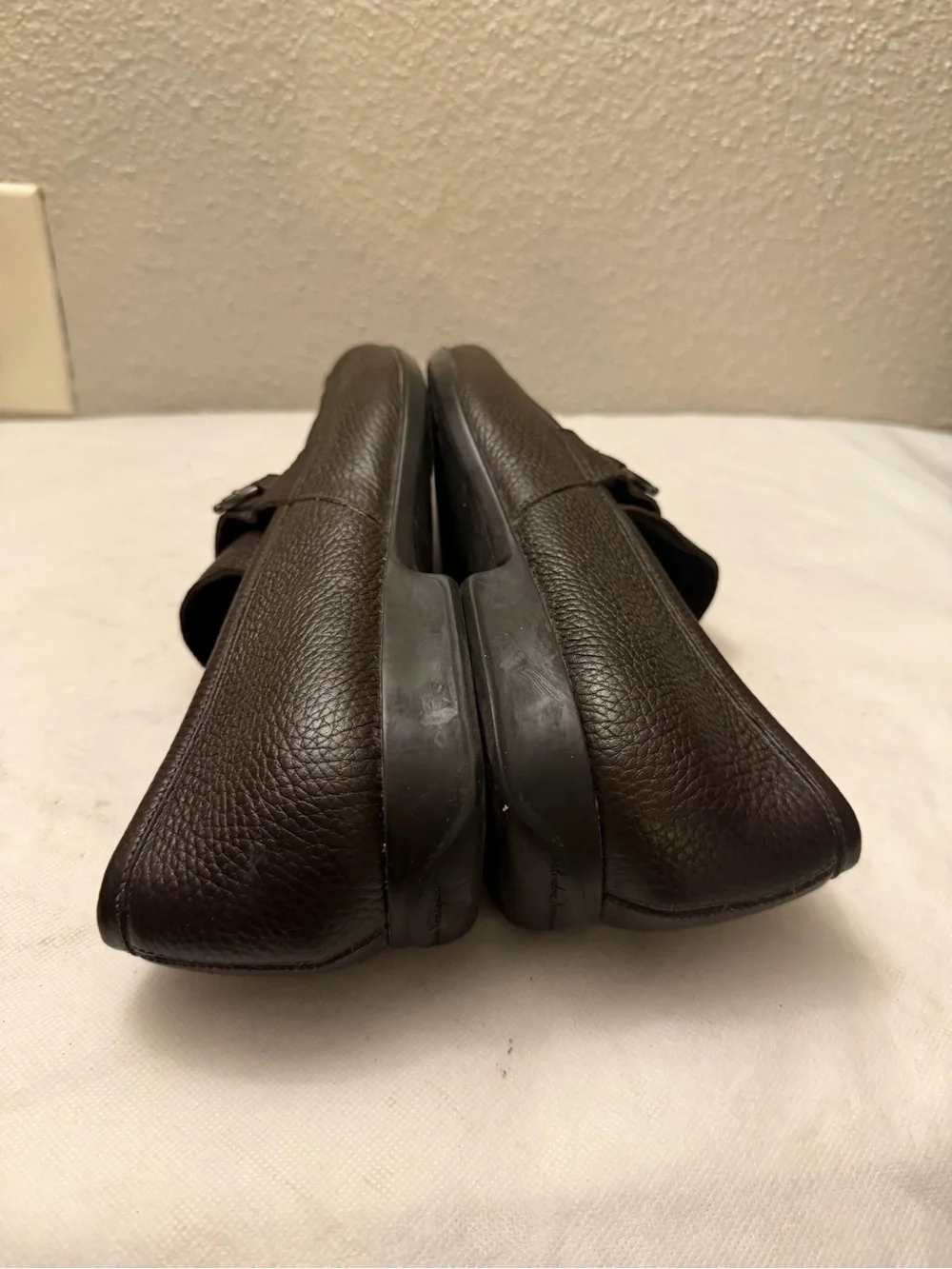 SALVATORE FERRAGAMO 'men’s Metrone' Dark Brown Leather Loafers SZ US10,pre-owned